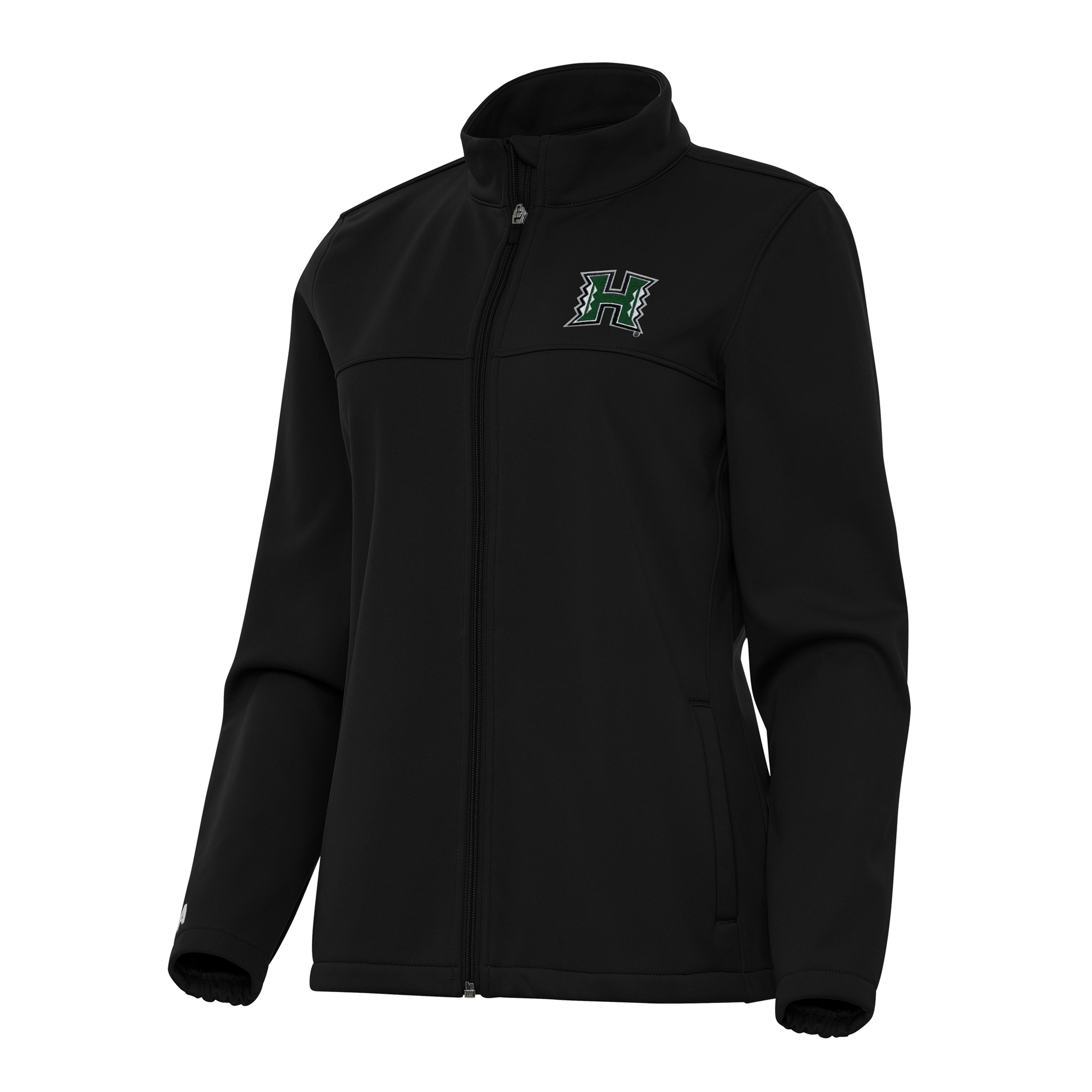 Women’s Antigua Black Hawaii Rainbow Warriors Links 2 Golf Full-Zip Jacket Women’s Antigua Black Hawaii Rainbow Warriors Links 2 Golf Full-Zip Jacket