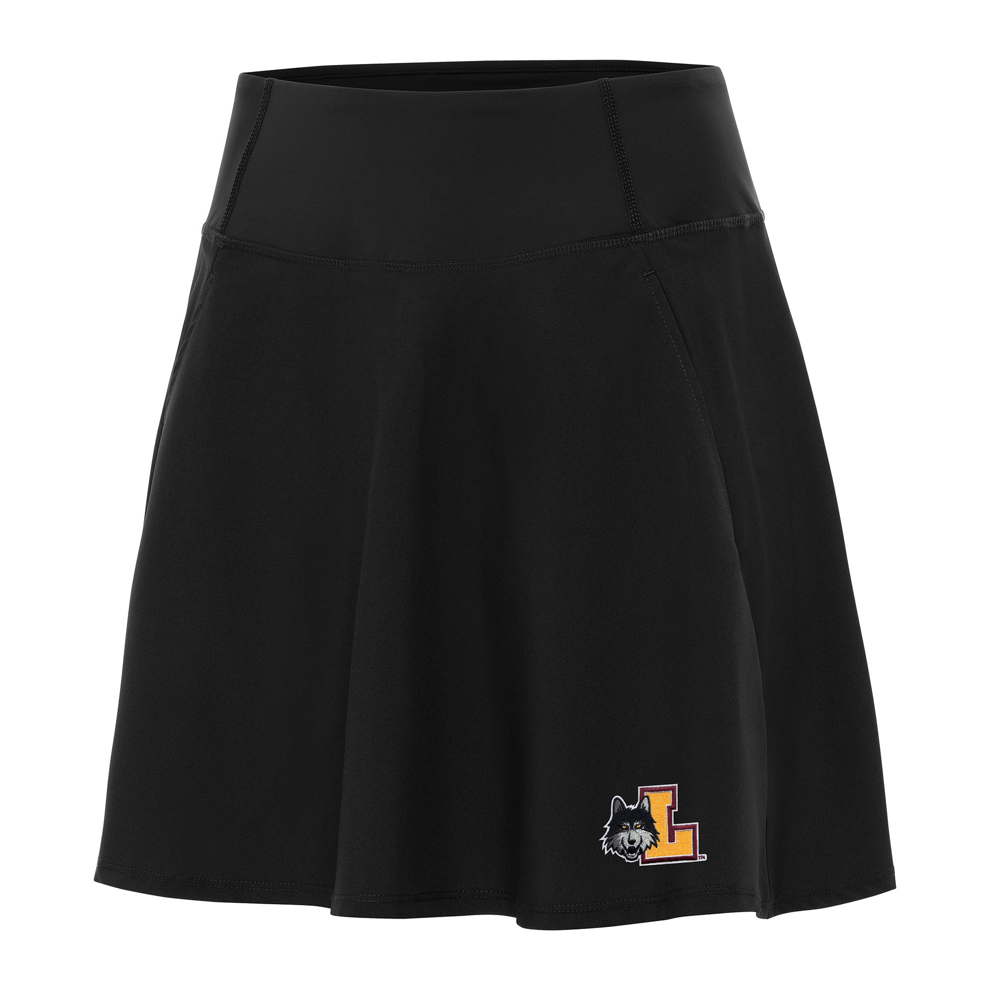 Women's Antigua Black Loyola Chicago Ramblers Chip Skort