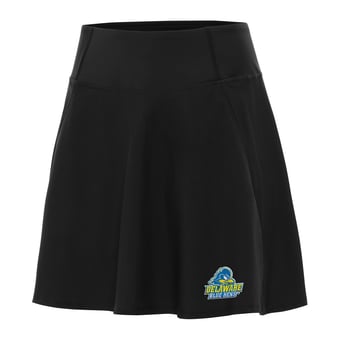 Women's Antigua Black Delaware Fightin' Blue Hens Chip Skort