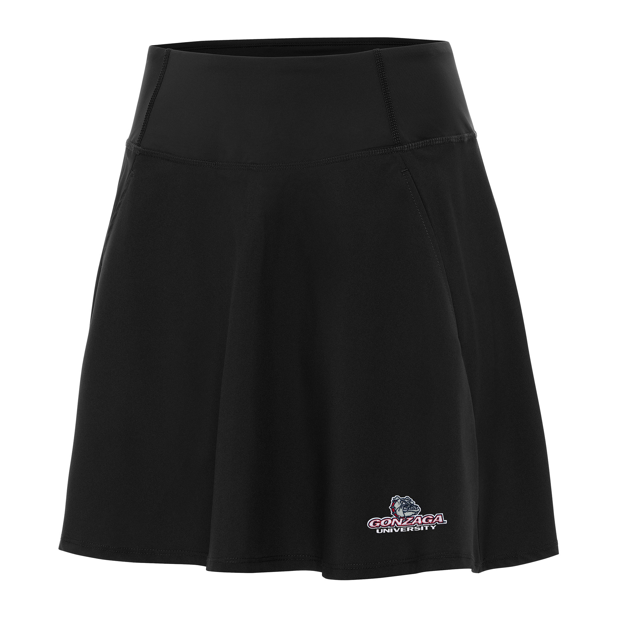 Women's Antigua Black Gonzaga Bulldogs Chip Skort
