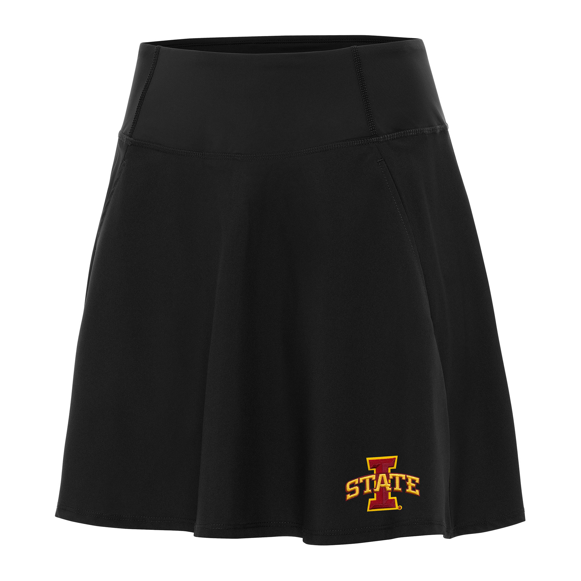 Women's Antigua Black Iowa State Cyclones Chip Skort
