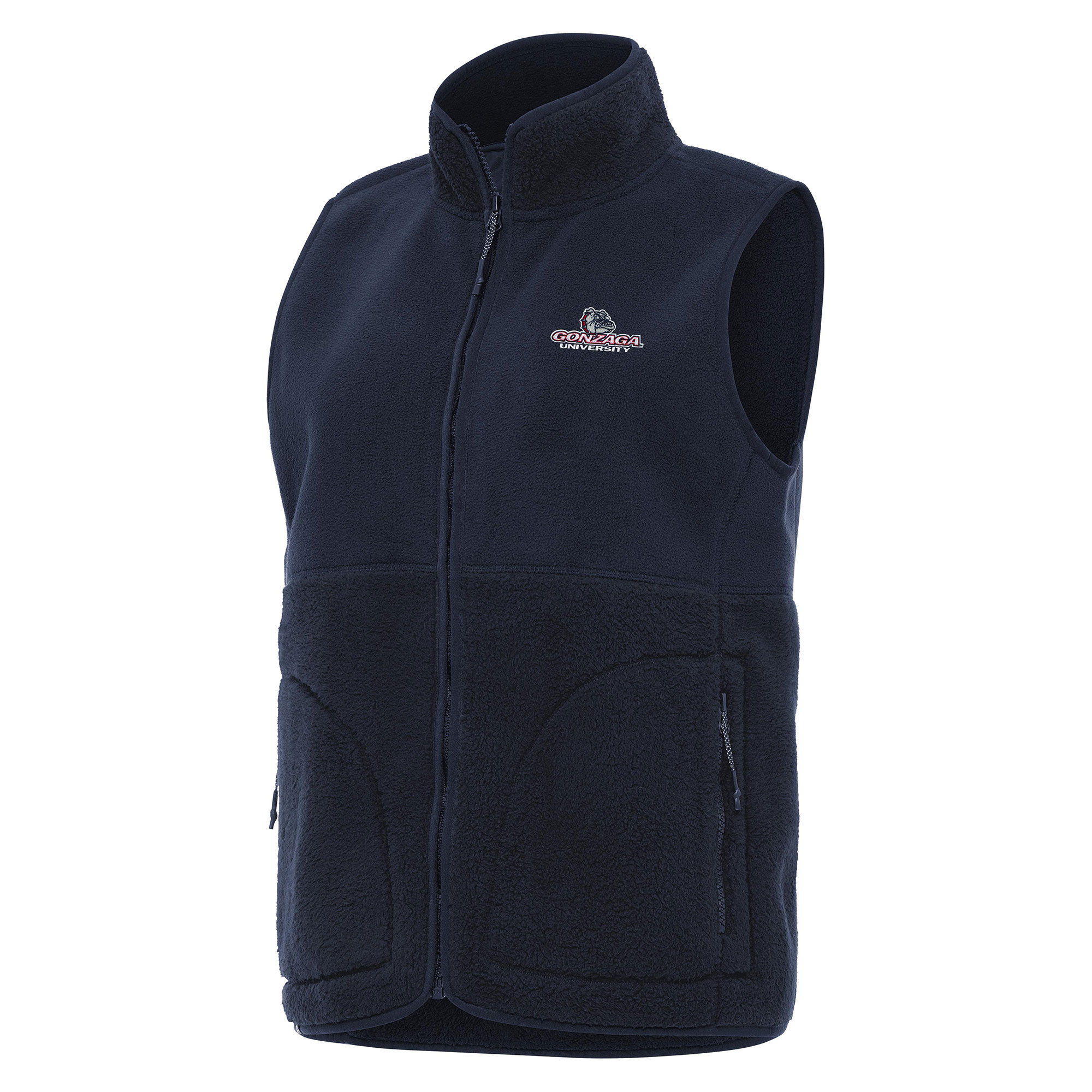 Women’s Antigua Navy Gonzaga Bulldogs Nostalgic Full-Zip Vest Women’s Antigua Navy Gonzaga Bulldogs Nostalgic Full-Zip Vest