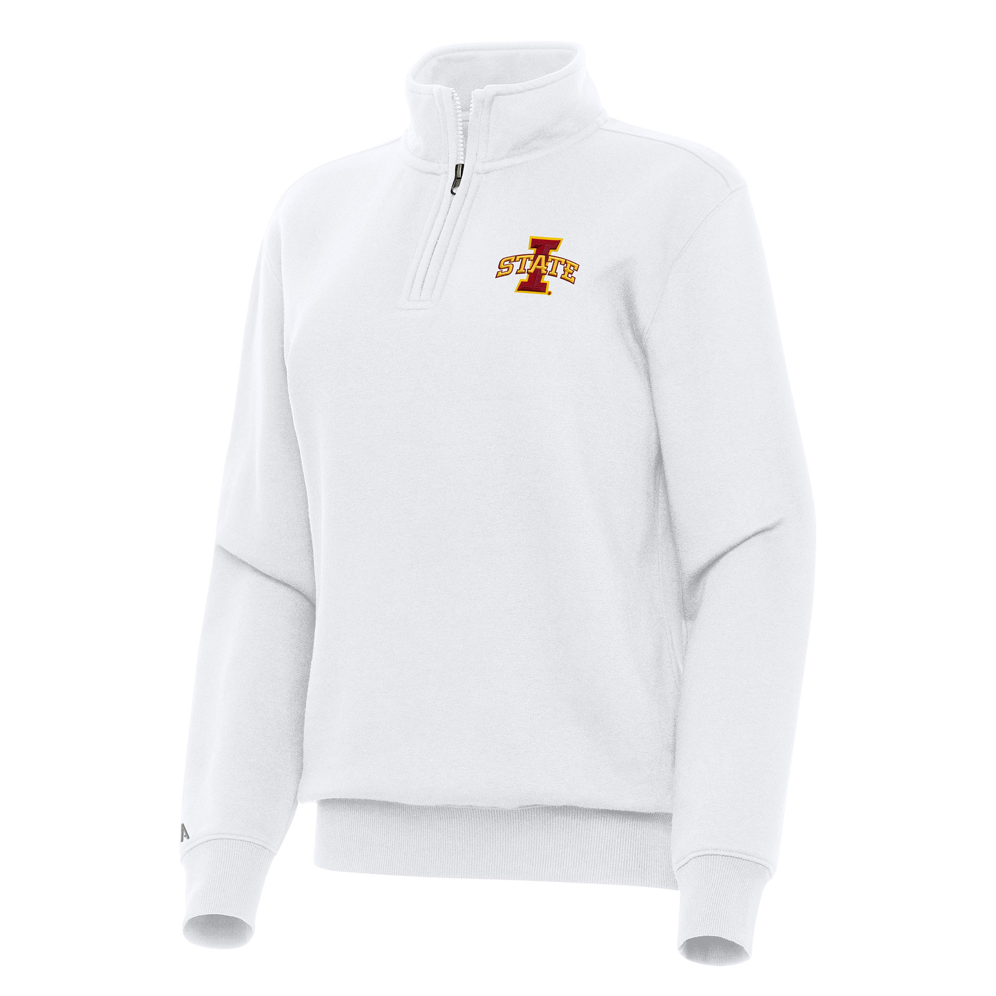 Women’s Antigua White Iowa State Cyclones Victory Quarter-Zip Sweatshirt Women’s Antigua White Iowa State Cyclones Victory Quarter-Zip Sweatshirt