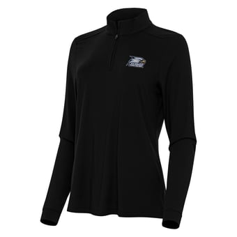 Women's Antigua Black Georgia Southern Eagles Intent Quarter-Zip Top