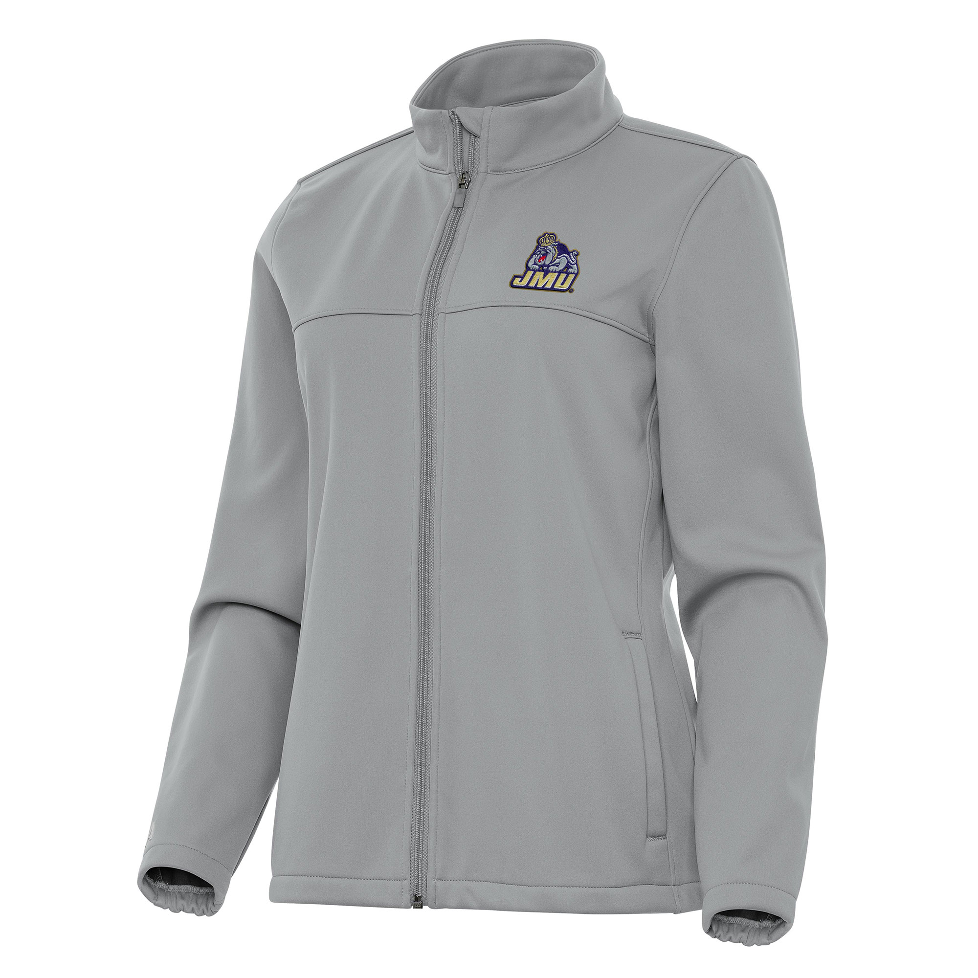 Women’s Antigua Gray James Madison Dukes Links 2 Full-Zip Golf Jacket Women’s Antigua Gray James Madison Dukes Links 2 Full-Zip Golf Jacket