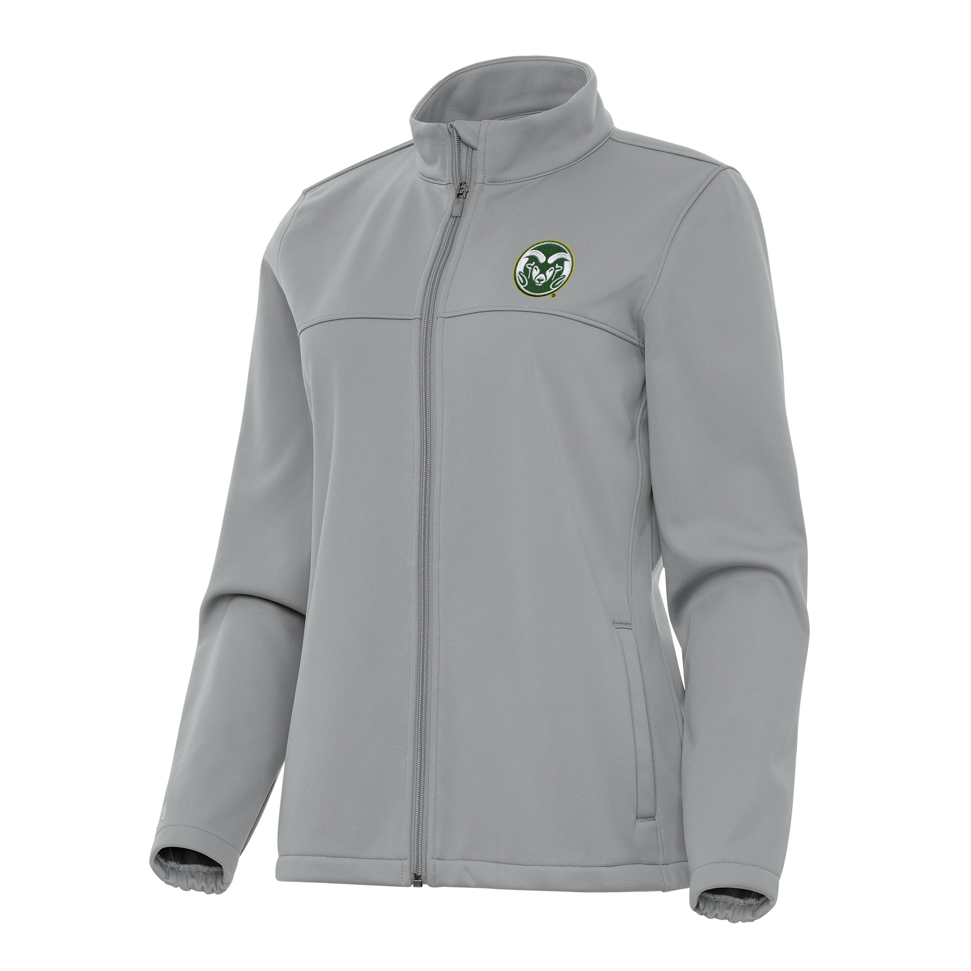 Women’s Antigua Gray Colorado State Rams Links 2 Full-Zip Golf Jacket Women’s Antigua Gray Colorado State Rams Links 2 Full-Zip Golf Jacket