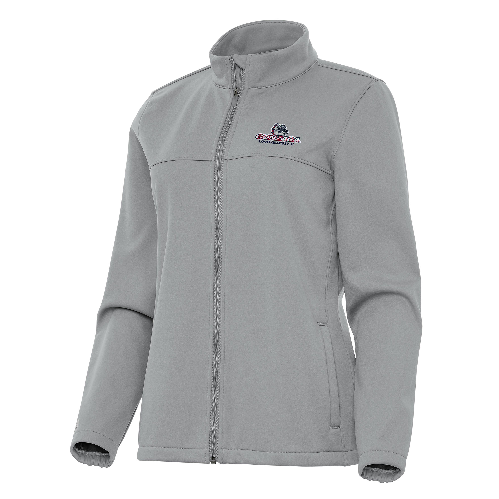 Women’s Antigua Gray Gonzaga Bulldogs Links 2 Full-Zip Golf Jacket Women’s Antigua Gray Gonzaga Bulldogs Links 2 Full-Zip Golf Jacket