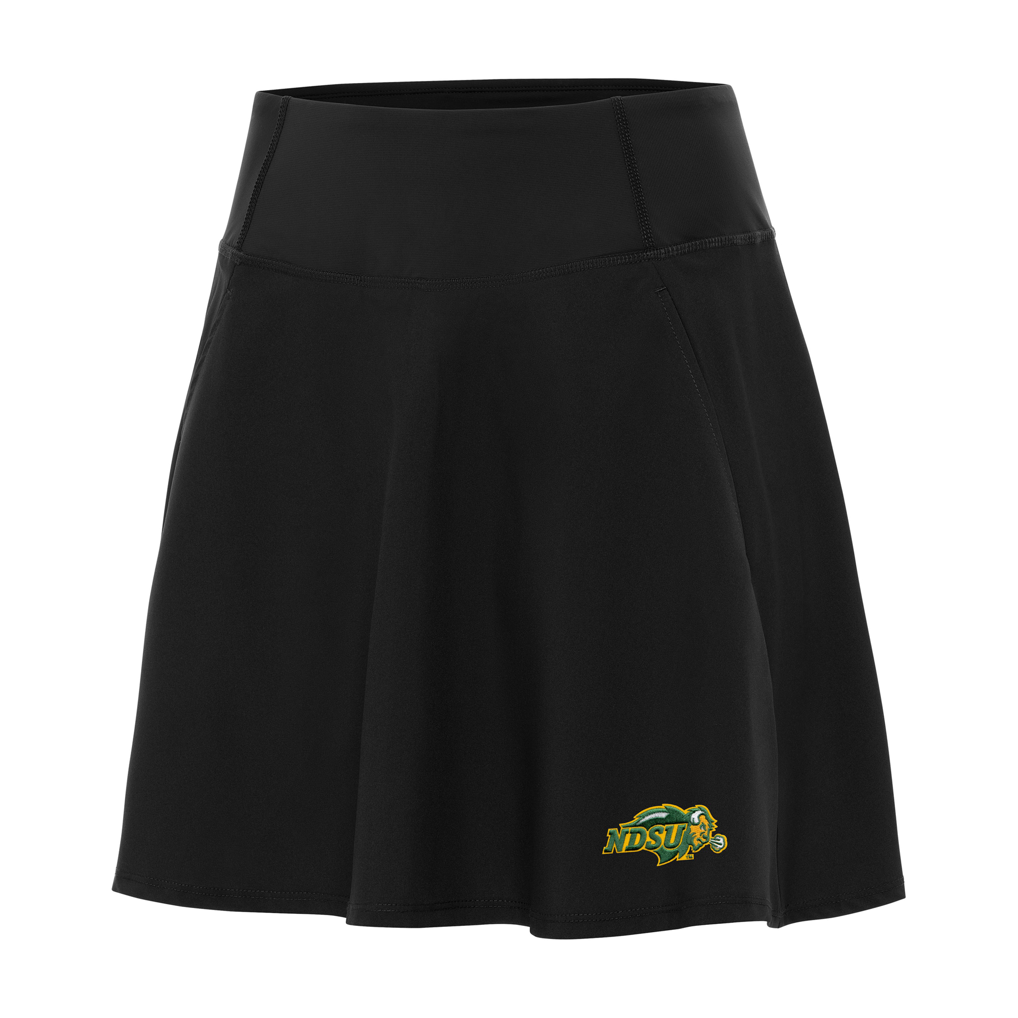 Women's Antigua Black NDSU Bison Chip Skort