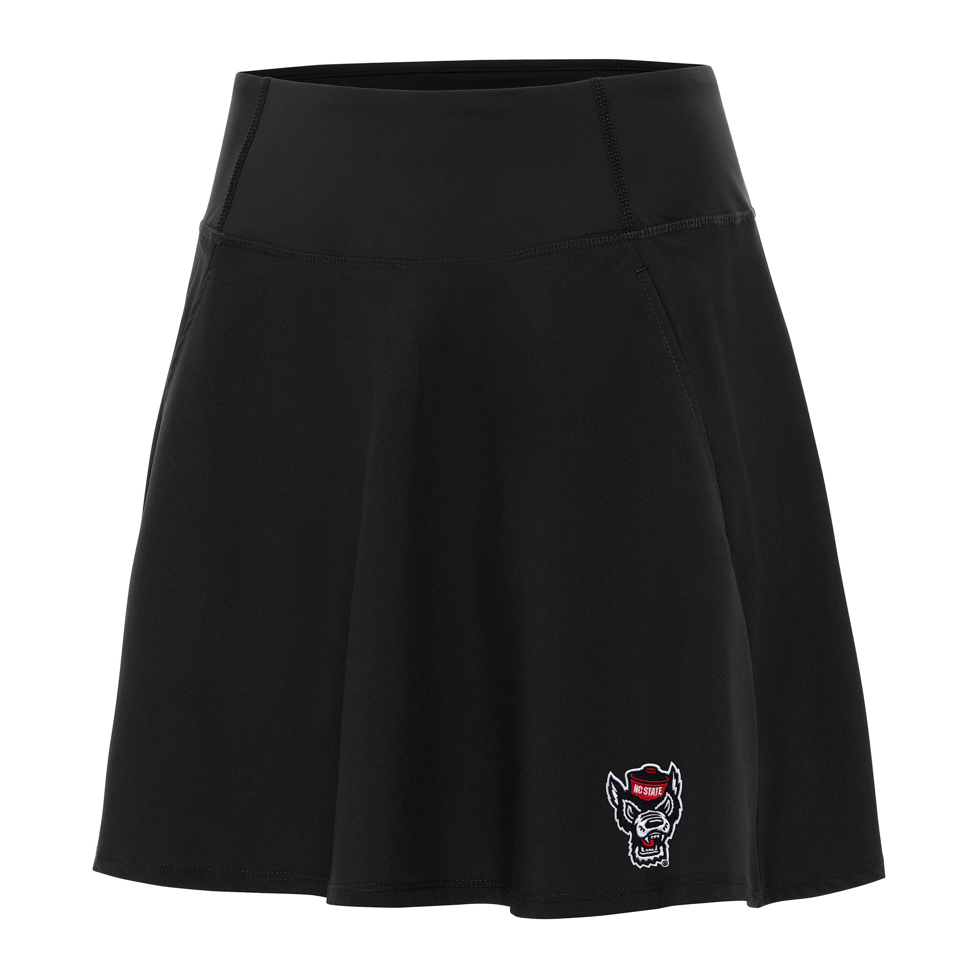 Women's Antigua Black NC State Wolfpack Chip Skort