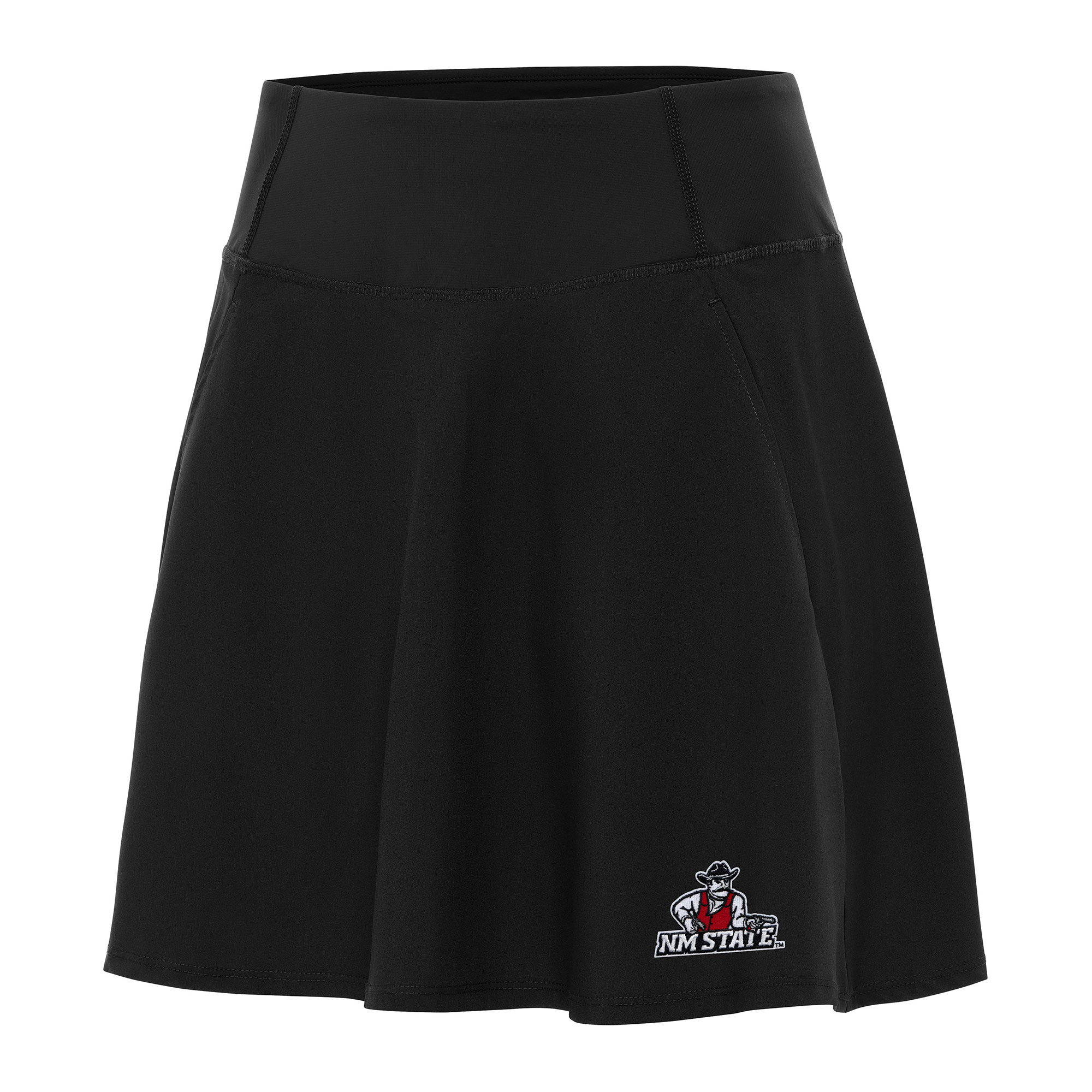 Women's Antigua Black New Mexico State Aggies Chip Skort