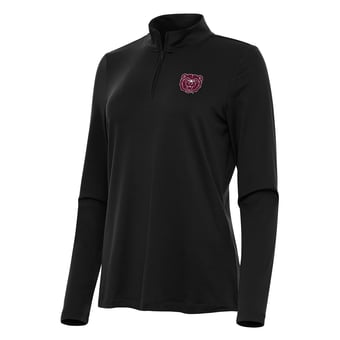 Women's Antigua Black Missouri State University Bears Reprocess Quarter-Zip Top