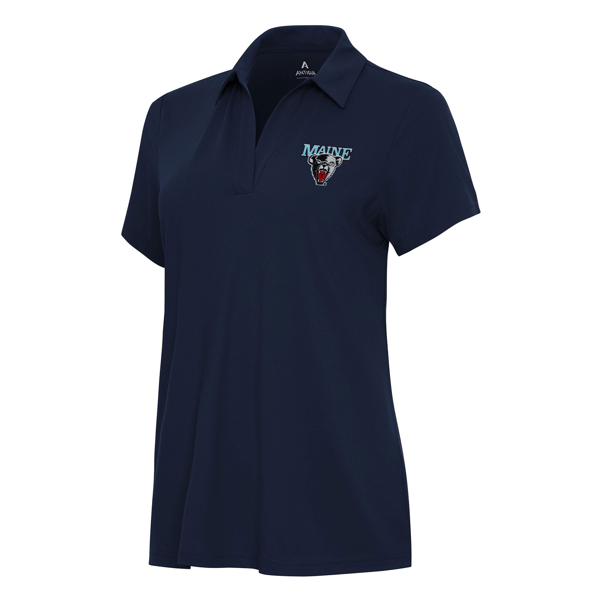 Women's Antigua Navy Maine Black Bears Era Polo