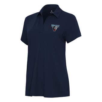 Women's Antigua Navy Maine Black Bears Era Polo