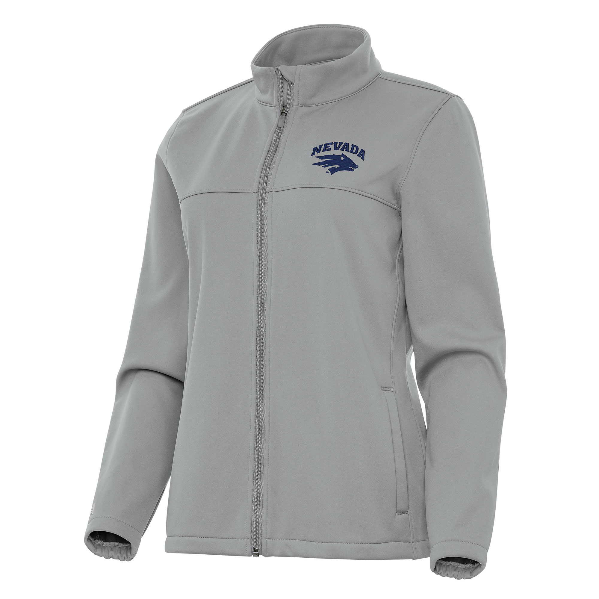 Women’s Antigua Gray Nevada Wolf Pack Links 2 Full-Zip Golf Jacket Women’s Antigua Gray Nevada Wolf Pack Links 2 Full-Zip Golf Jacket