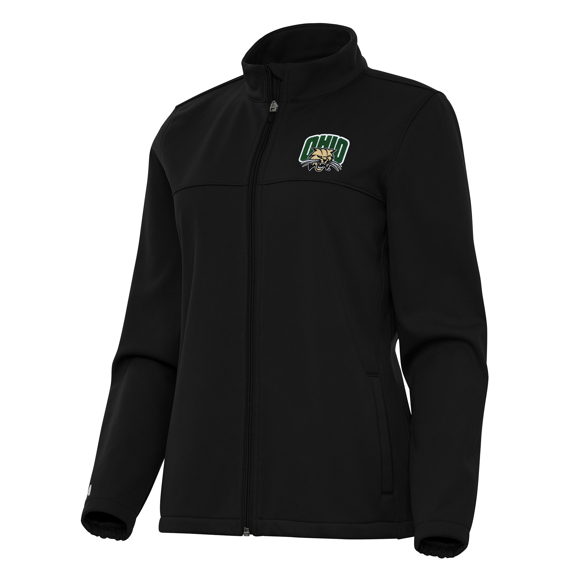 Women’s Antigua Black Ohio Bobcats Links 2 Full-Zip Golf Jacket Women’s Antigua Black Ohio Bobcats Links 2 Full-Zip Golf Jacket