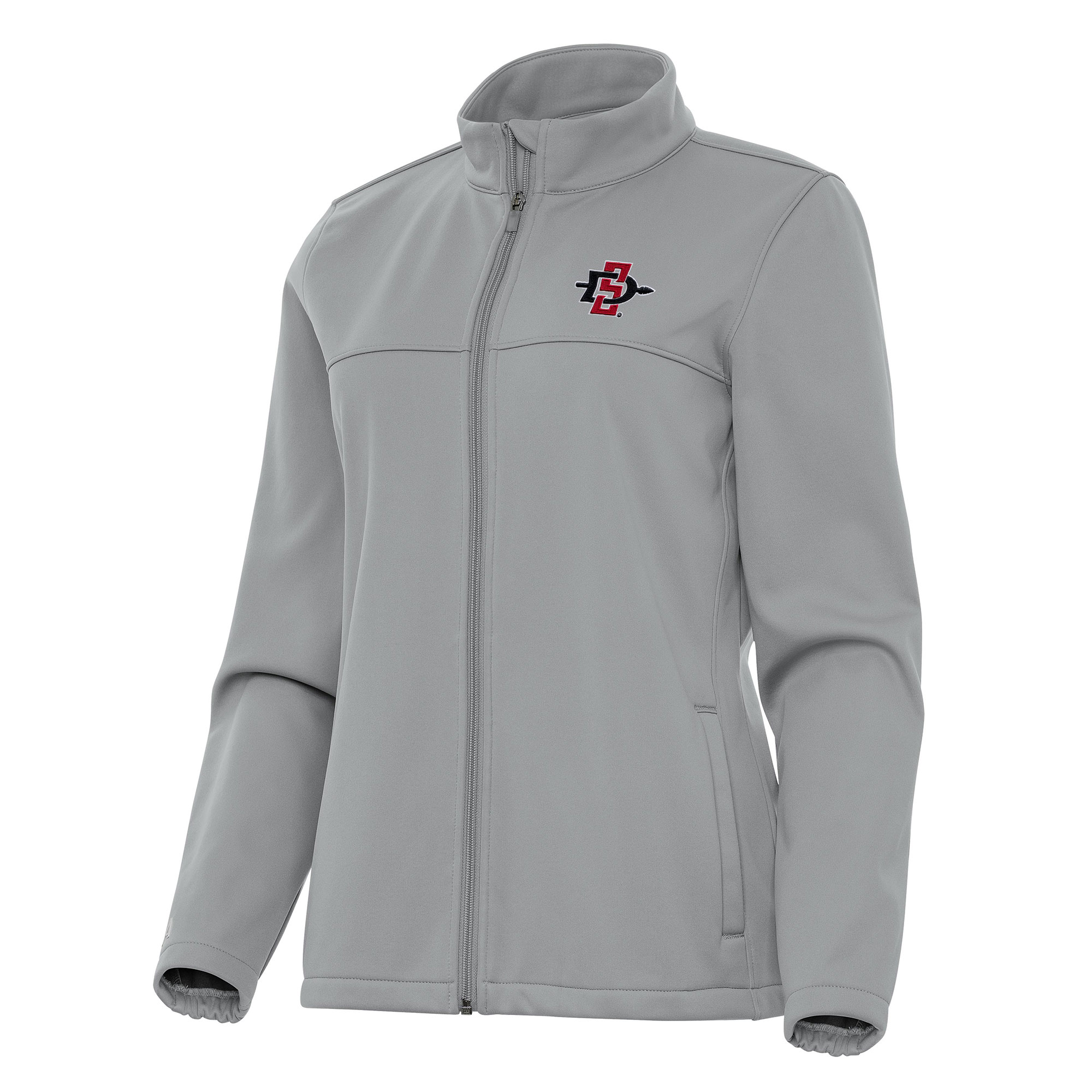 Women’s Antigua Gray San Diego State Aztecs Links 2 Full-Zip Golf Jacket Women’s Antigua Gray San Diego State Aztecs Links 2 Full-Zip Golf Jacket