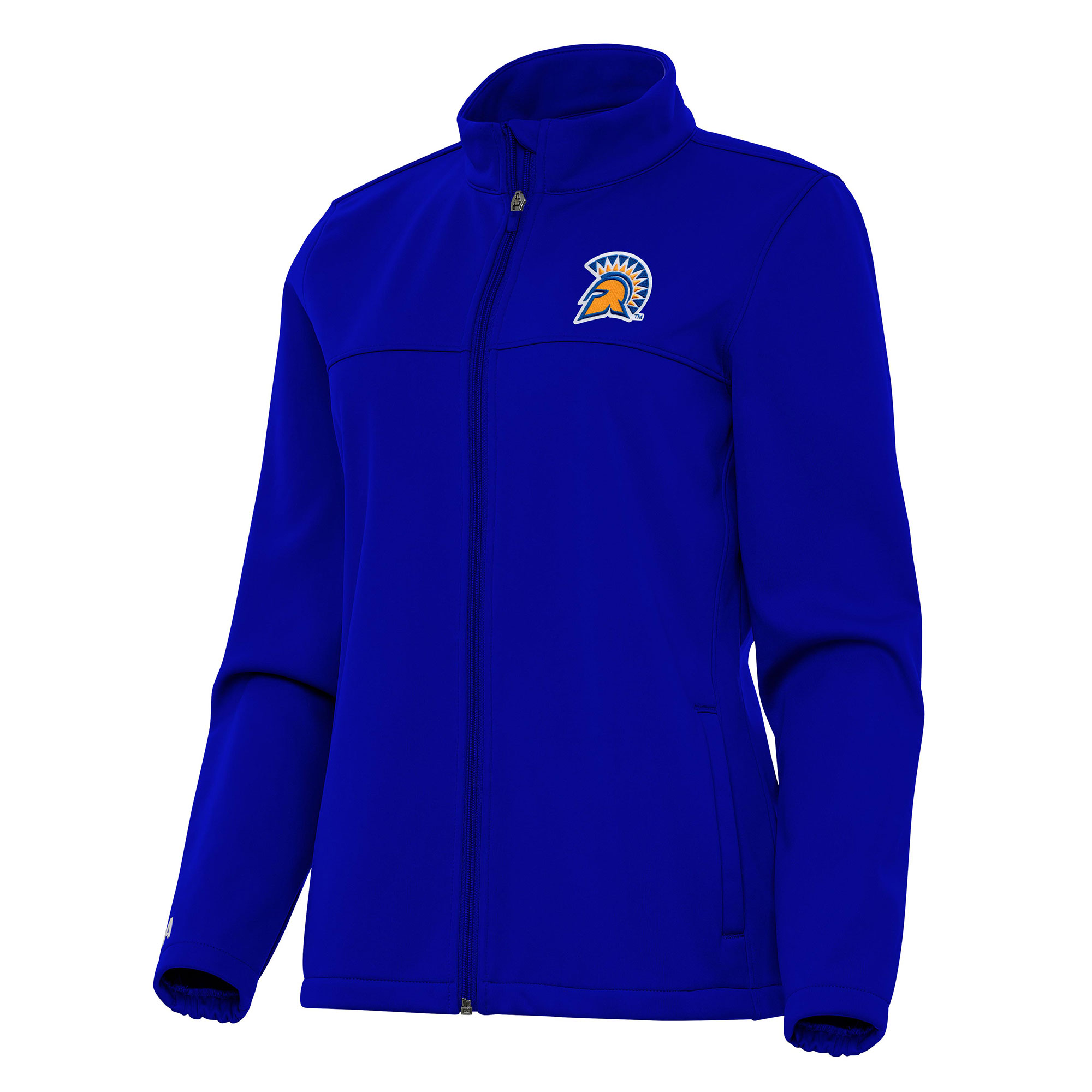 Women’s Antigua Royal San Jose State Spartans Links 2 Full-Zip Golf Jacket