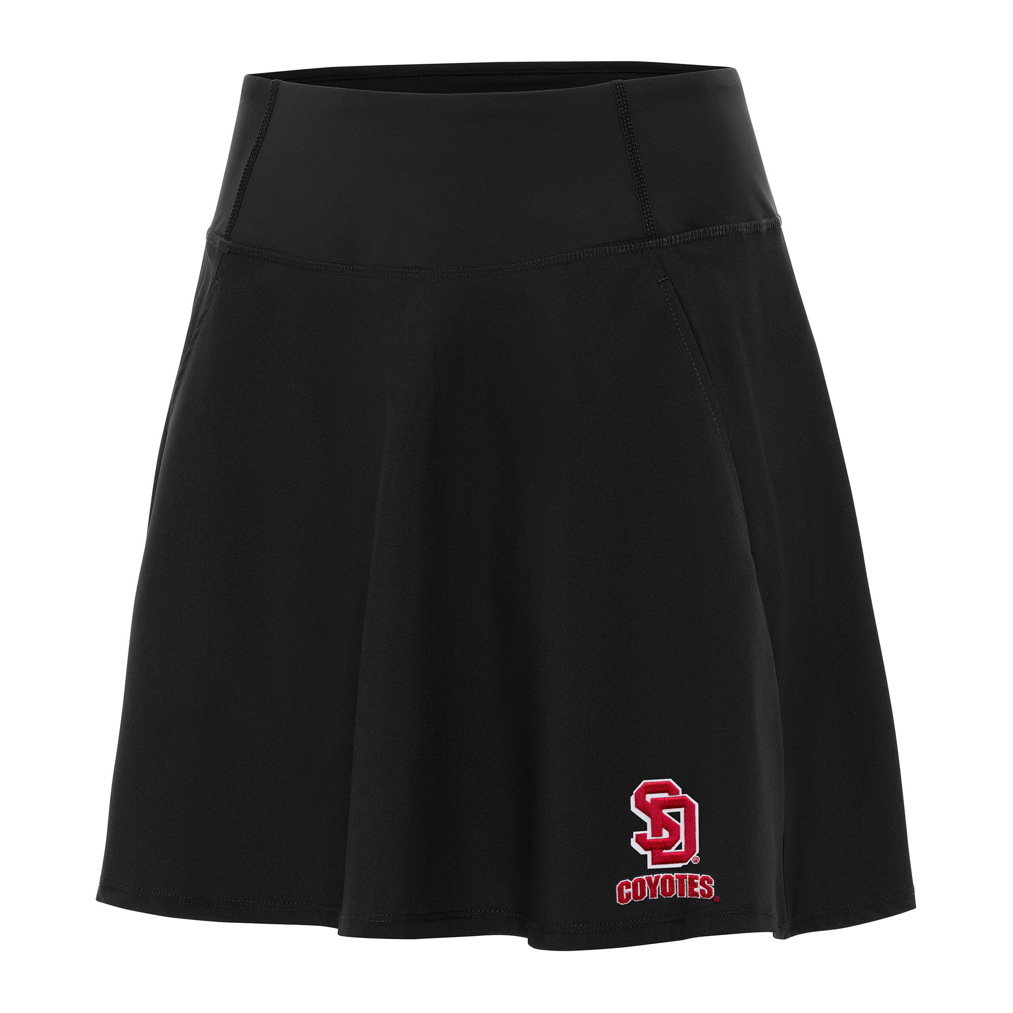 Women's Antigua Black South Dakota Coyotes Chip Skort