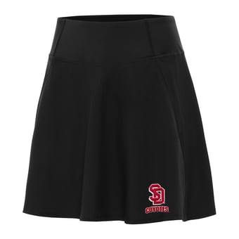 Women's Antigua Black South Dakota Coyotes Chip Skort