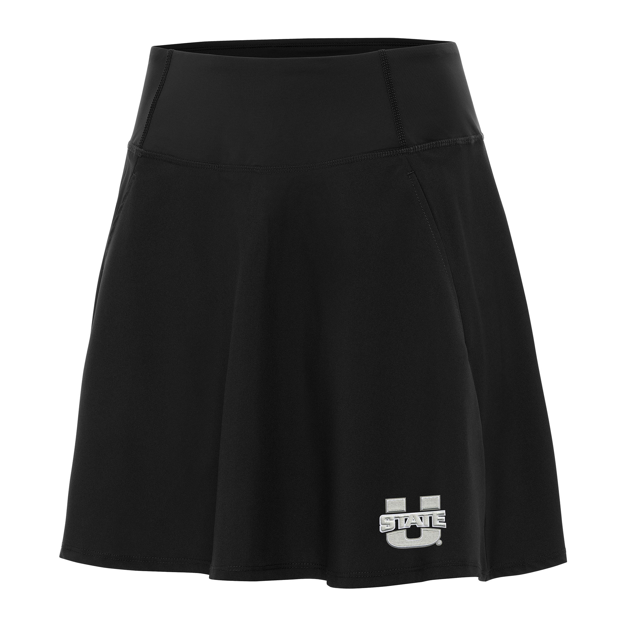 Women's Antigua Black Utah State Aggies Chip Skort