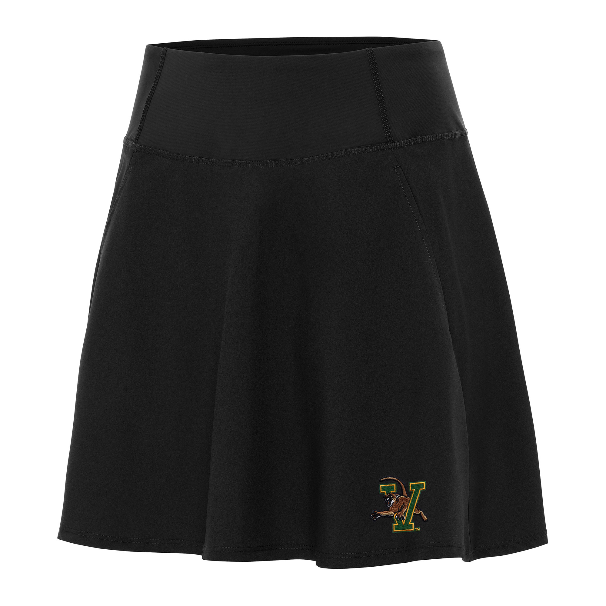 Women's Antigua Black Vermont Catamounts Chip Skort