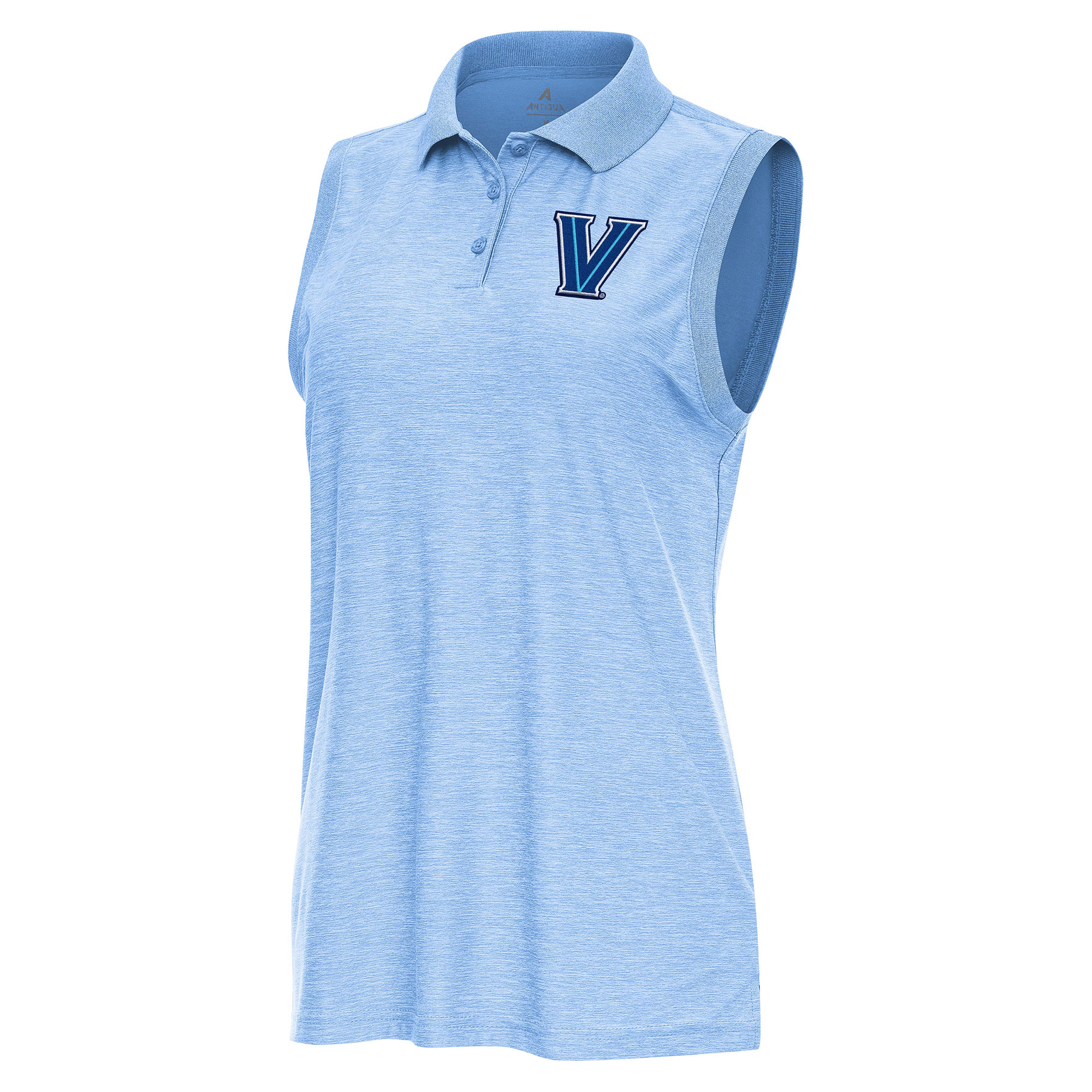 Women’s Antigua Heather Powder Blue Villanova Wildcats Recap Sleeveless Polo Women’s Antigua Heather Powder Blue Villanova Wildcats Recap Sleeveless Polo