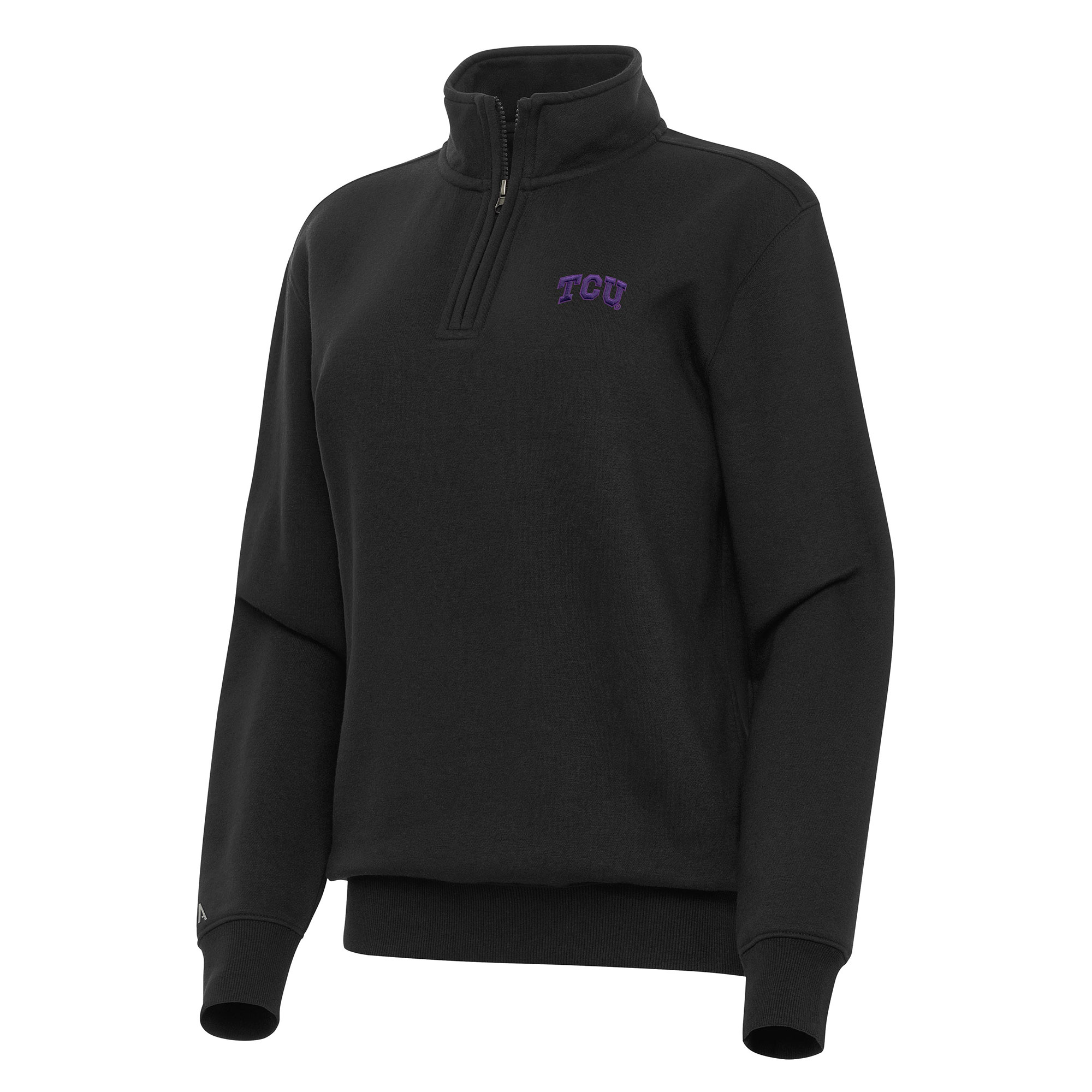 Women’s Antigua Black TCU Horned Frogs Victory Quarter-Zip Sweatshirt Women’s Antigua Black TCU Horned Frogs Victory Quarter-Zip Sweatshirt