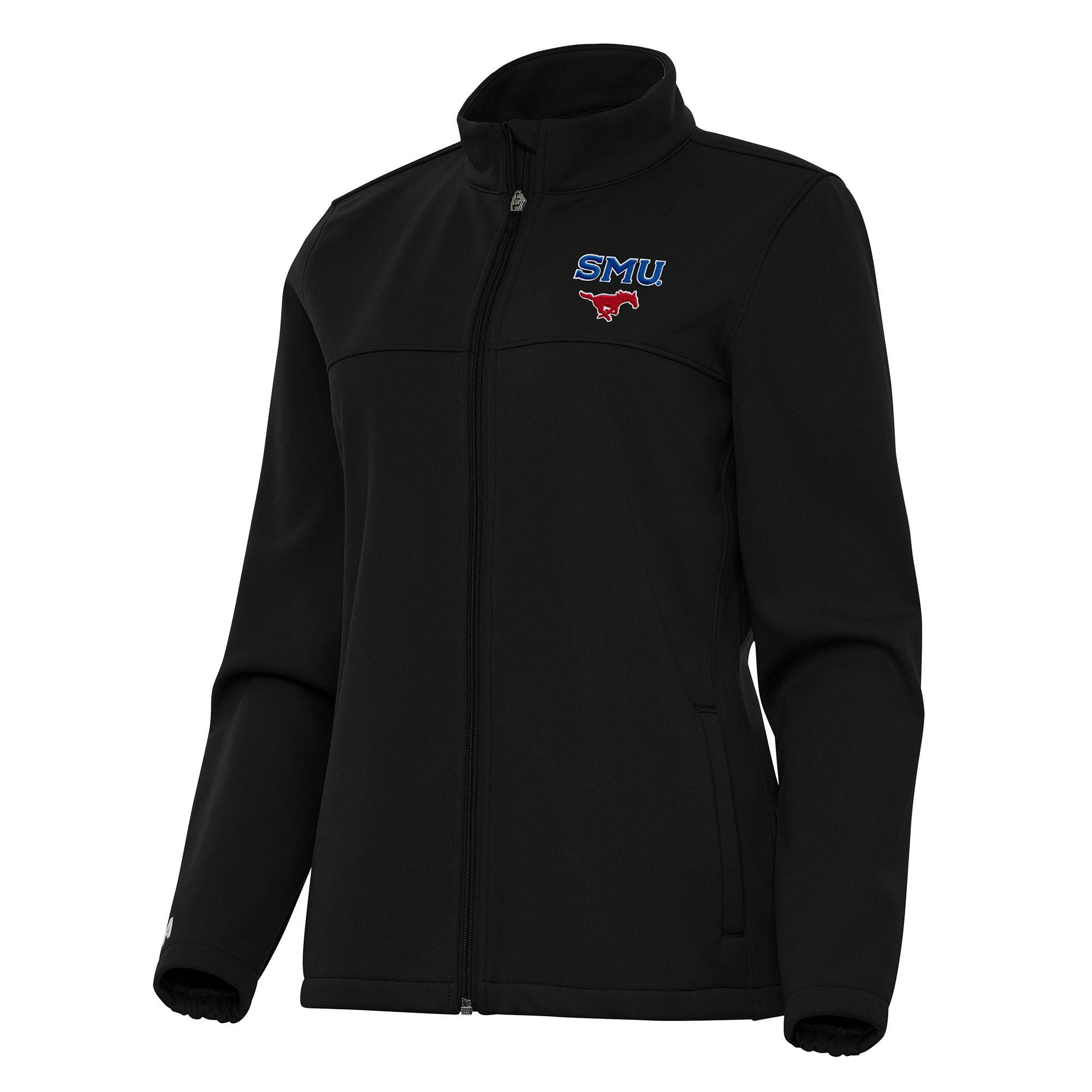 Women’s Antigua Black SMU Mustangs Links 2 Full-Zip Golf Jacket Women’s Antigua Black SMU Mustangs Links 2 Full-Zip Golf Jacket