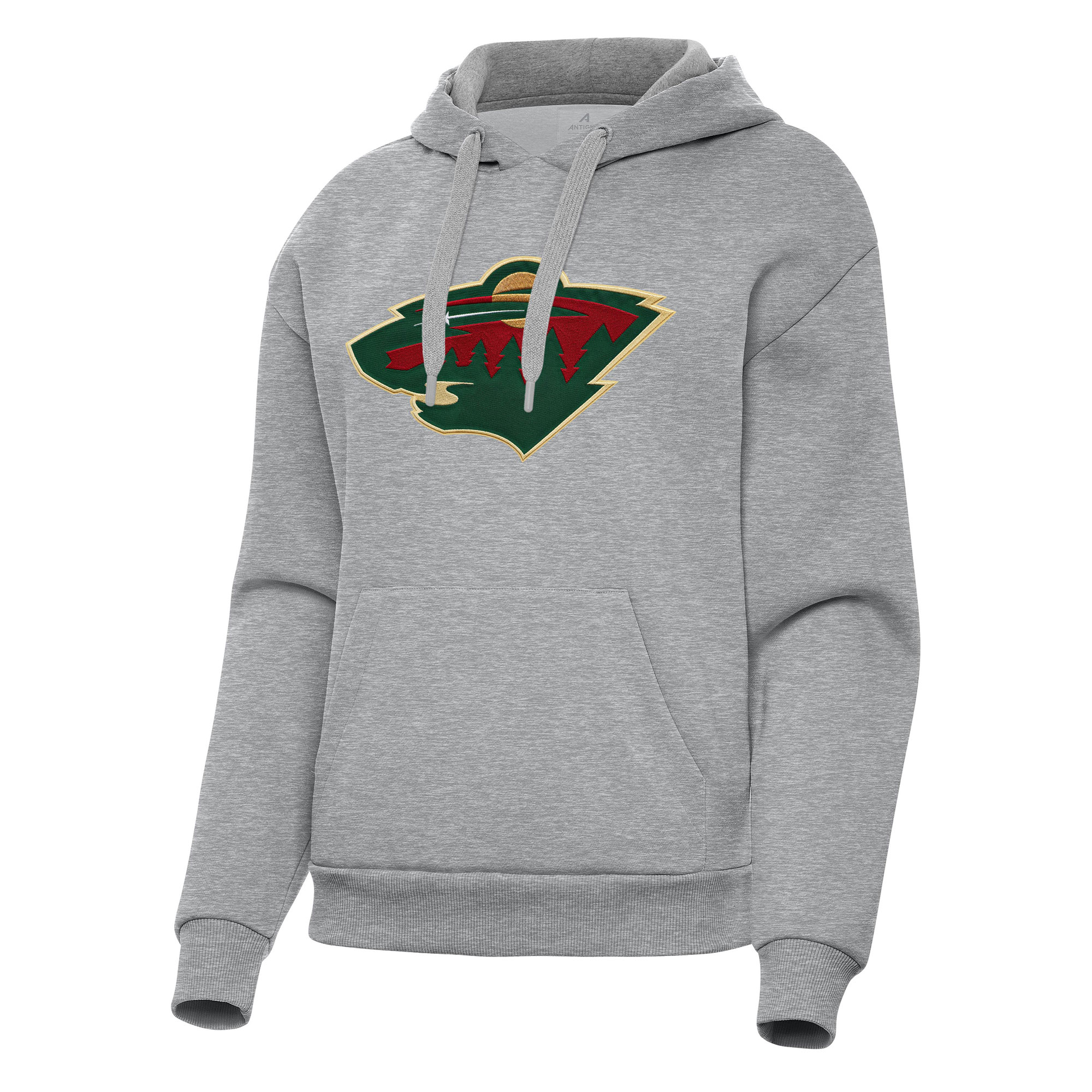 Women’s Antigua Heather Gray Minnesota Wild Victory Pullover Hoodie Women’s Antigua Heather Gray Minnesota Wild Victory Pullover Hoodie