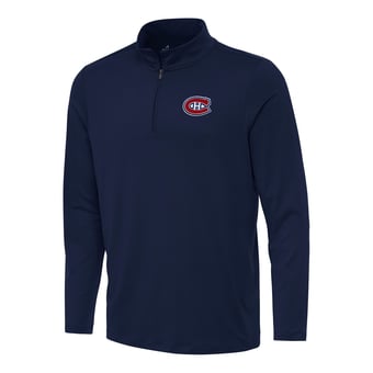 Men's Antigua Navy Montreal Canadiens Reprocess Quarter-Zip Top
