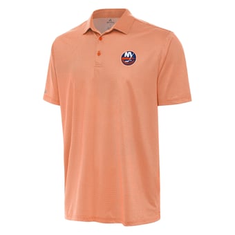 Men's Antigua Orange/White New York Islanders Rings Polo