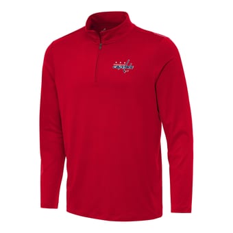 Men's Antigua Red Washington Capitals Reprocess Quarter-Zip Top