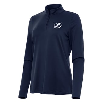 Women's Antigua Navy Tampa Bay Lightning Reprocess Quarter-Zip Top