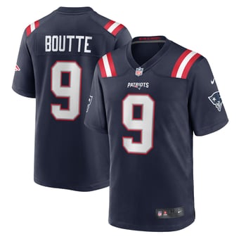 Men's Nike Kayshon Boutte Navy New England Patriots Game Jersey