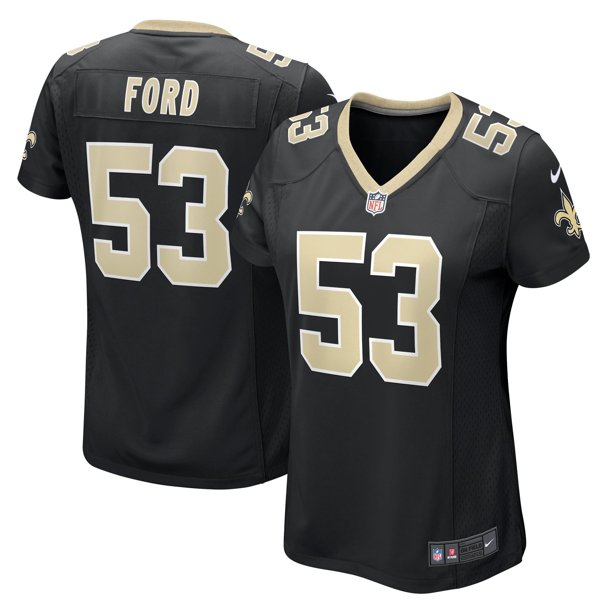 Women's Nike Jaylan Ford Black New Orleans Saints Game Jersey