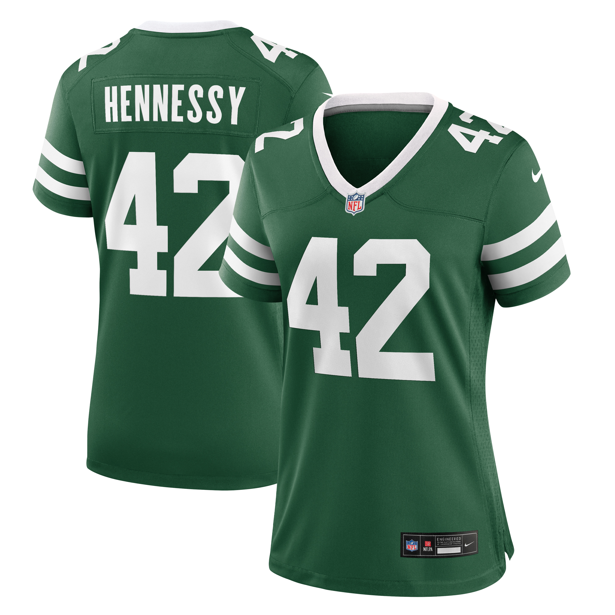 Women's Nike Thomas Hennessy Legacy Green New York Jets Game Jersey