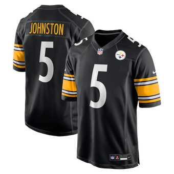Men's Nike Cameron Johnston  Black Pittsburgh Steelers  Game Jersey