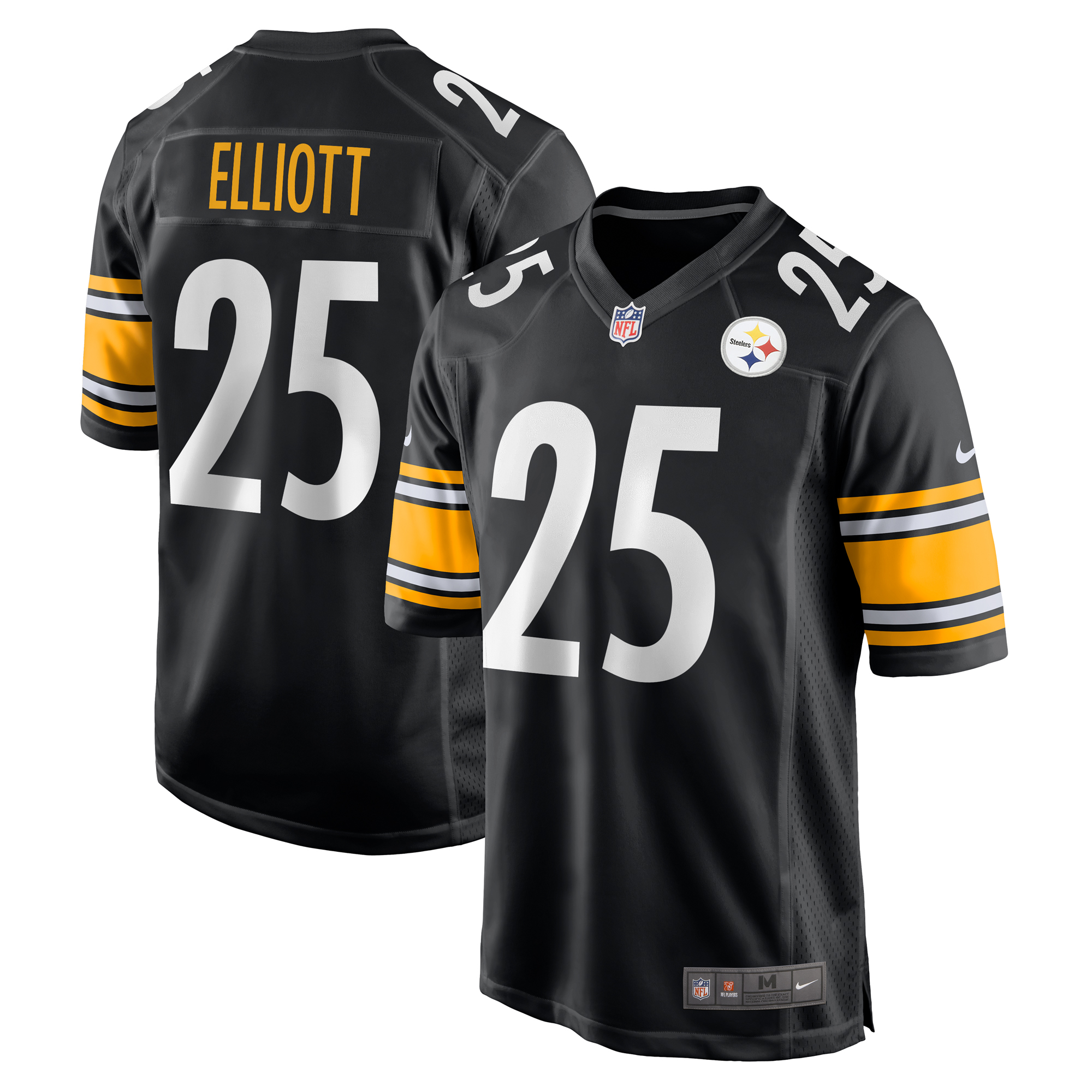 Men's Nike DeShon Elliott  Black Pittsburgh Steelers  Game Jersey
