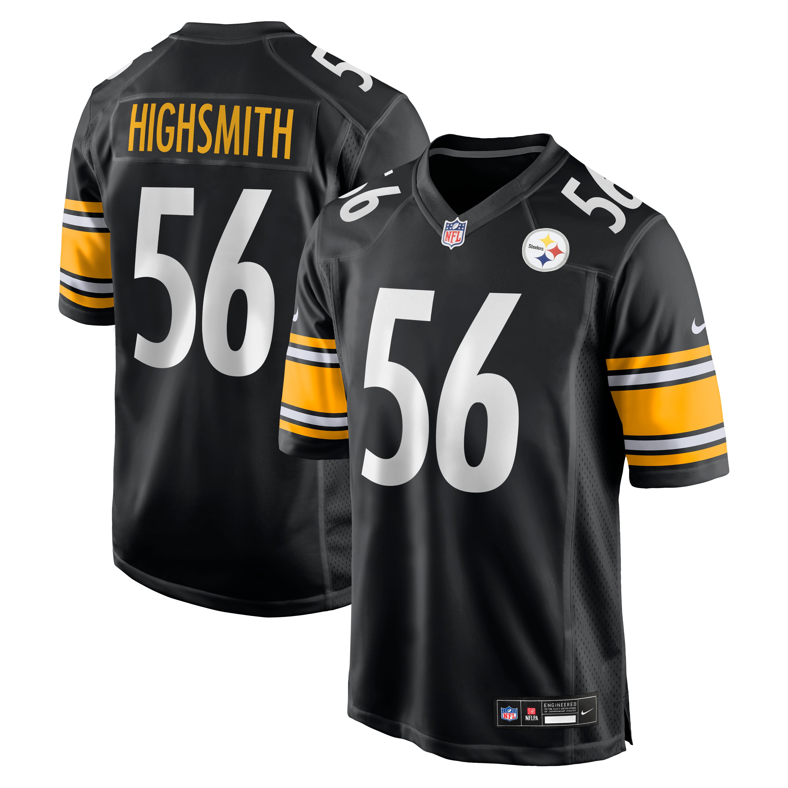 Men's Nike Alex Highsmith Black Pittsburgh Steelers Game Jersey
