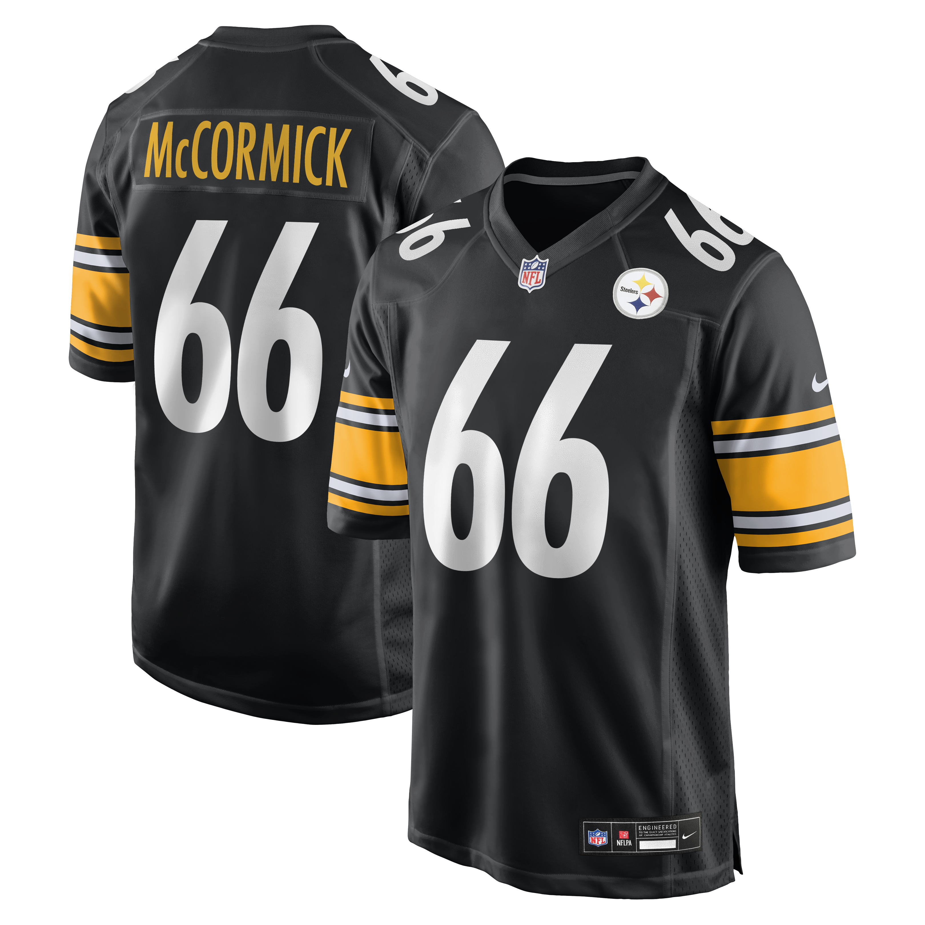 Men's Nike Mason McCormick  Black Pittsburgh Steelers  Game Jersey