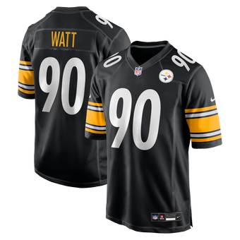 Men's Nike T.J. Watt Black Pittsburgh Steelers Game Jersey
