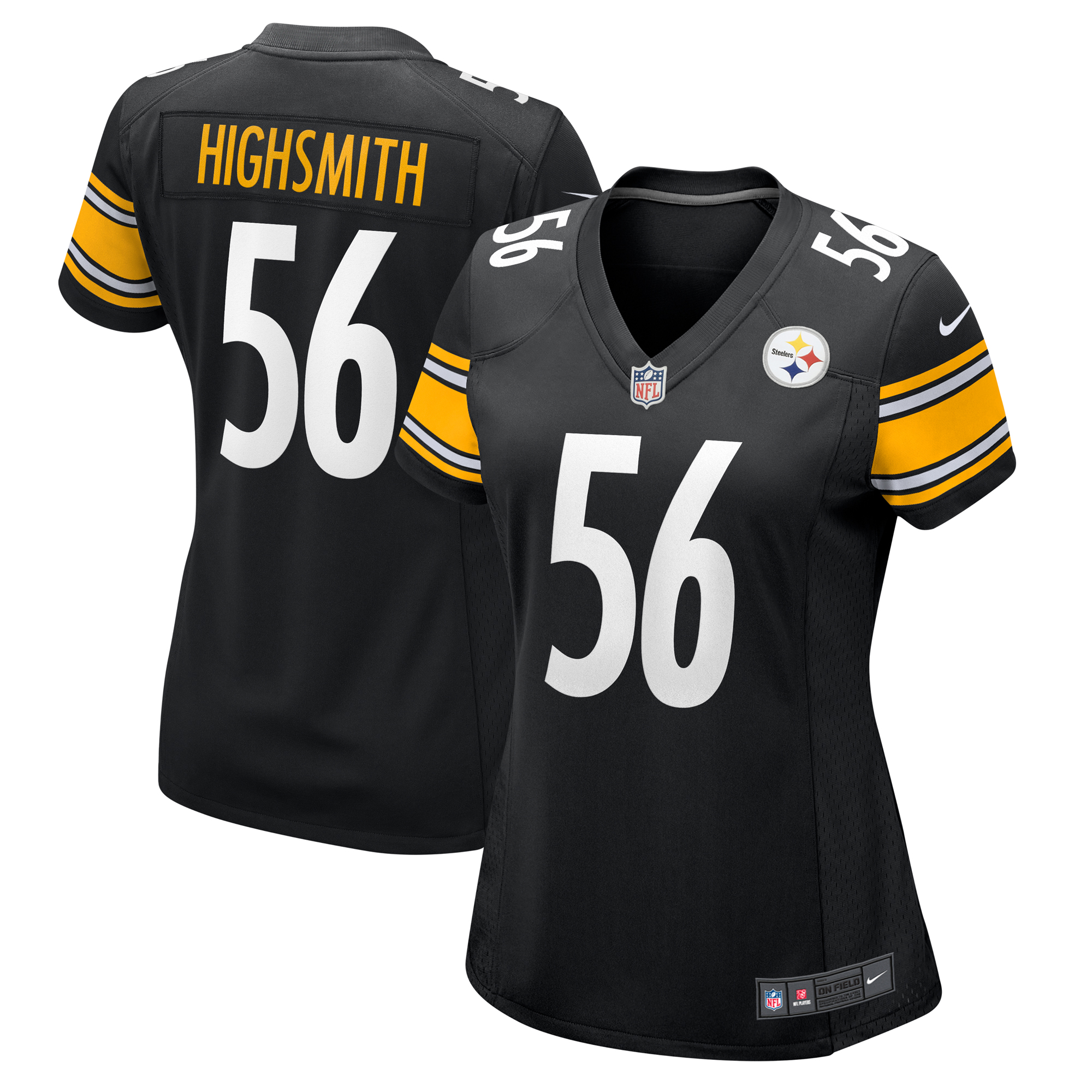 Women's Nike Alex Highsmith Black Pittsburgh Steelers Team Game Jersey