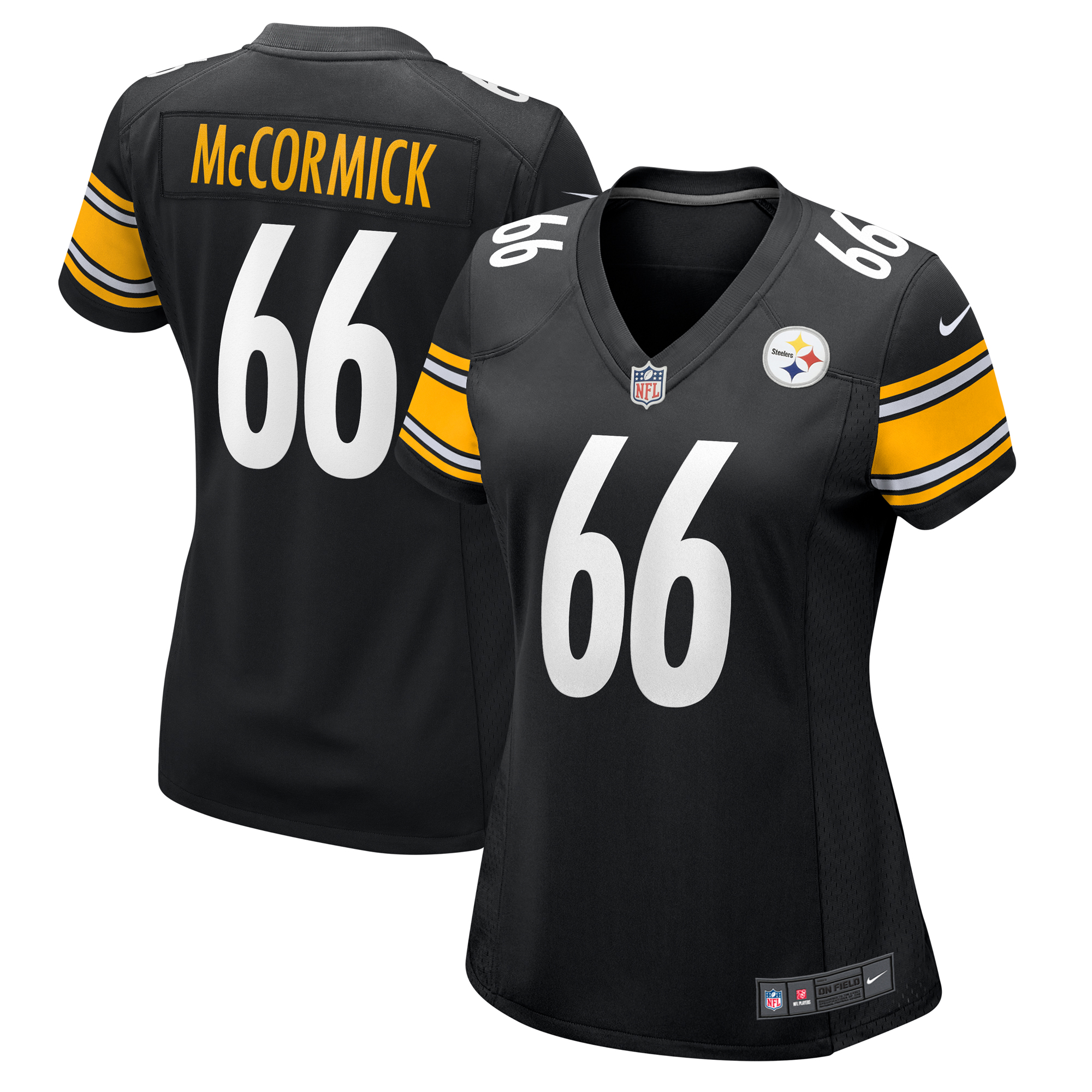 Women's Nike Mason McCormick Black Pittsburgh Steelers Team Game Jersey