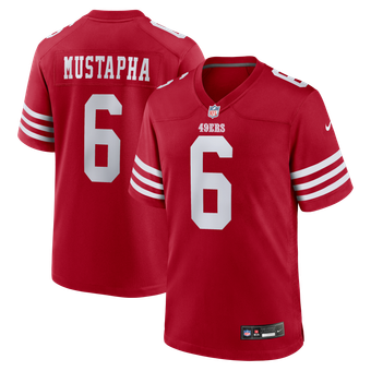 Men's Nike Malik Mustapha Scarlet San Francisco 49ers Game Jersey