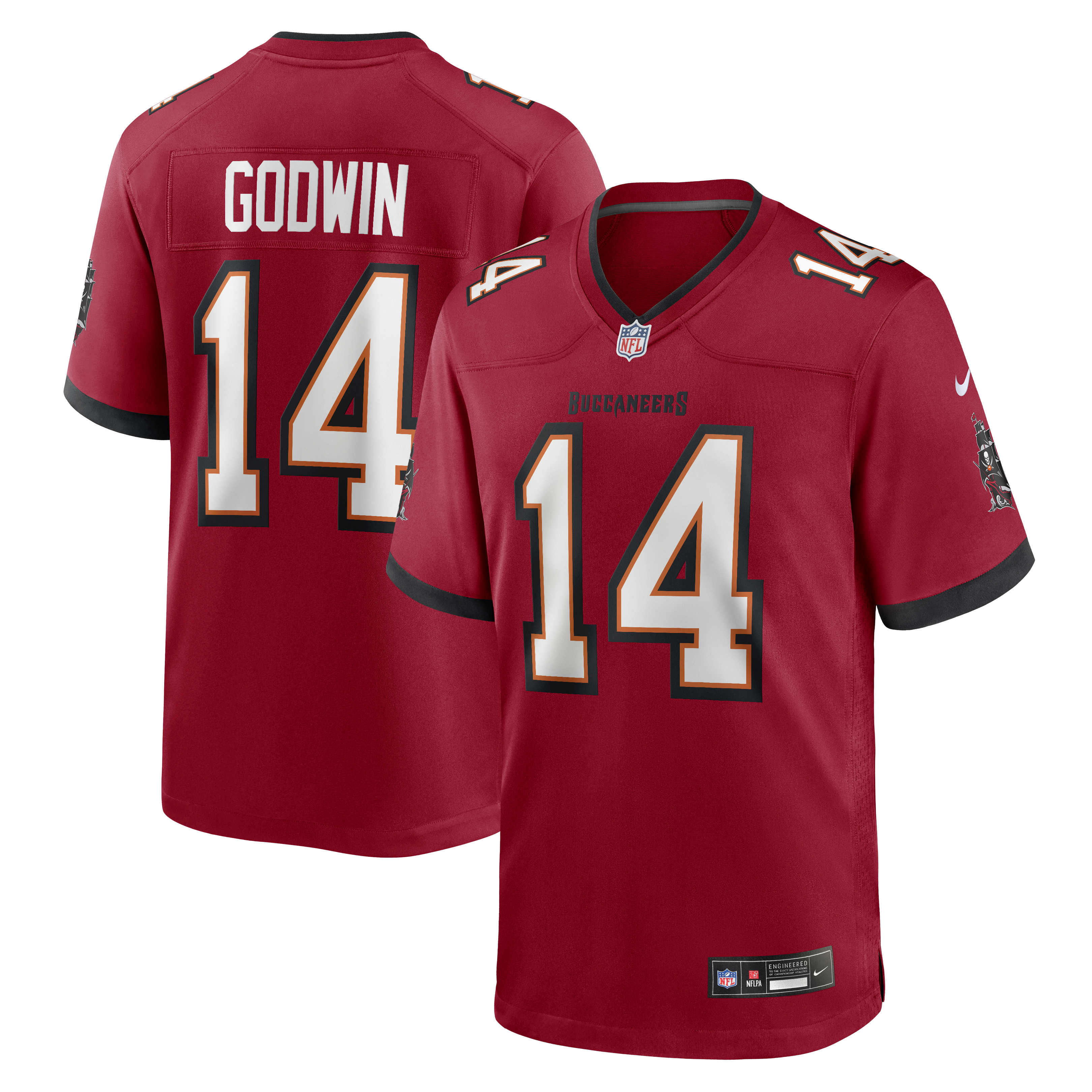 Men's Nike Chris Godwin  Red Tampa Bay Buccaneers  Game Jersey