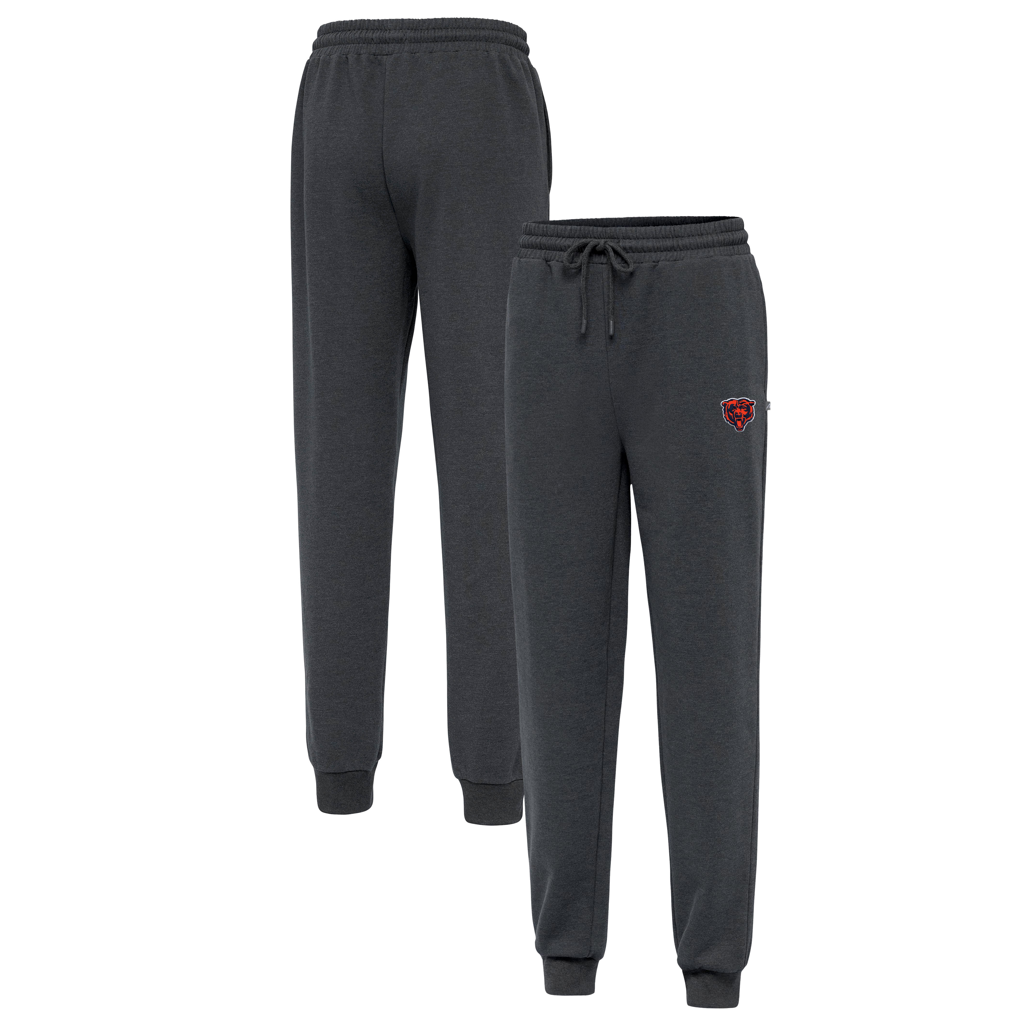 Men's Antigua Heather Charcoal Chicago Bears Idol Jogger Pants