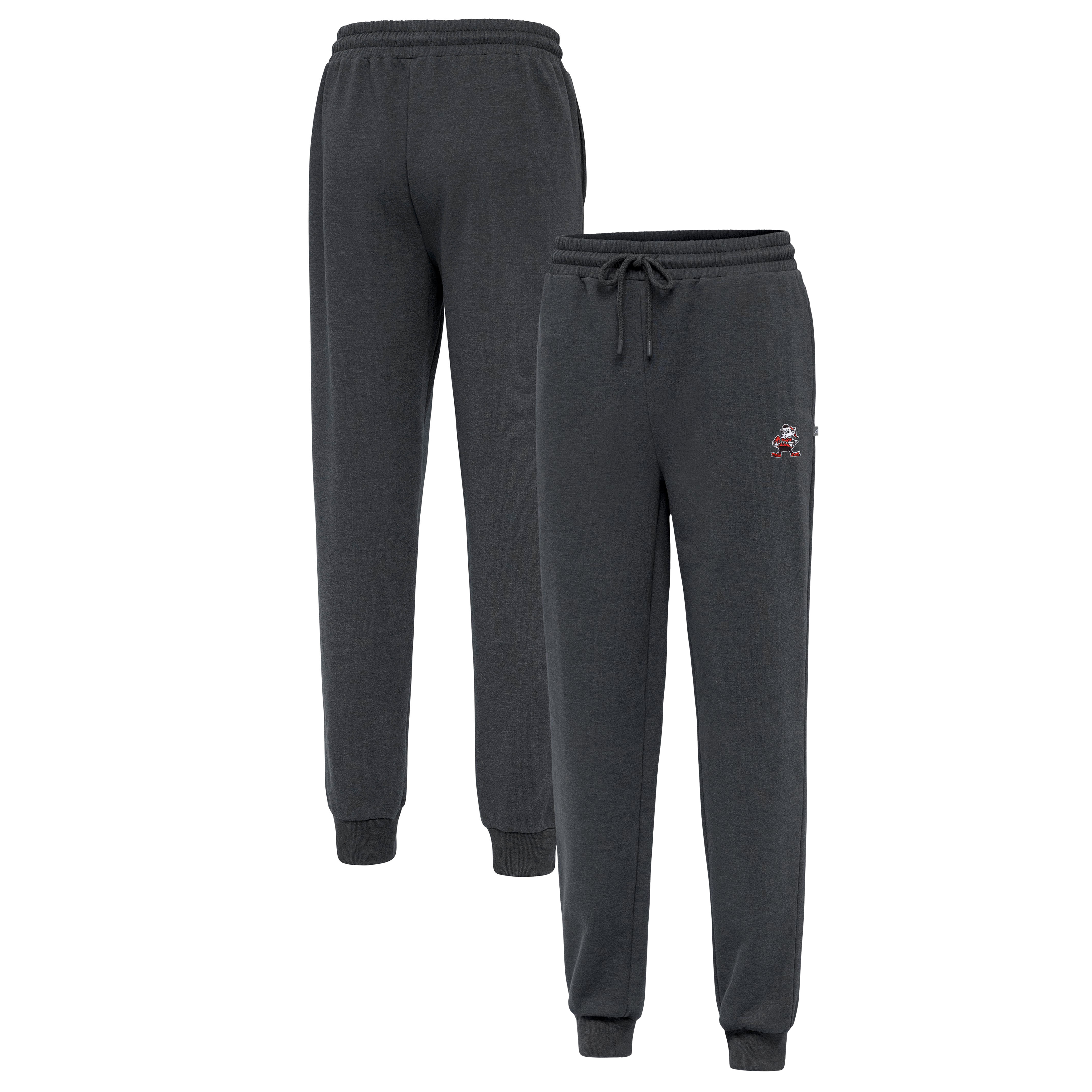 Men's Antigua Heather Charcoal Cleveland Browns Idol Jogger Pants