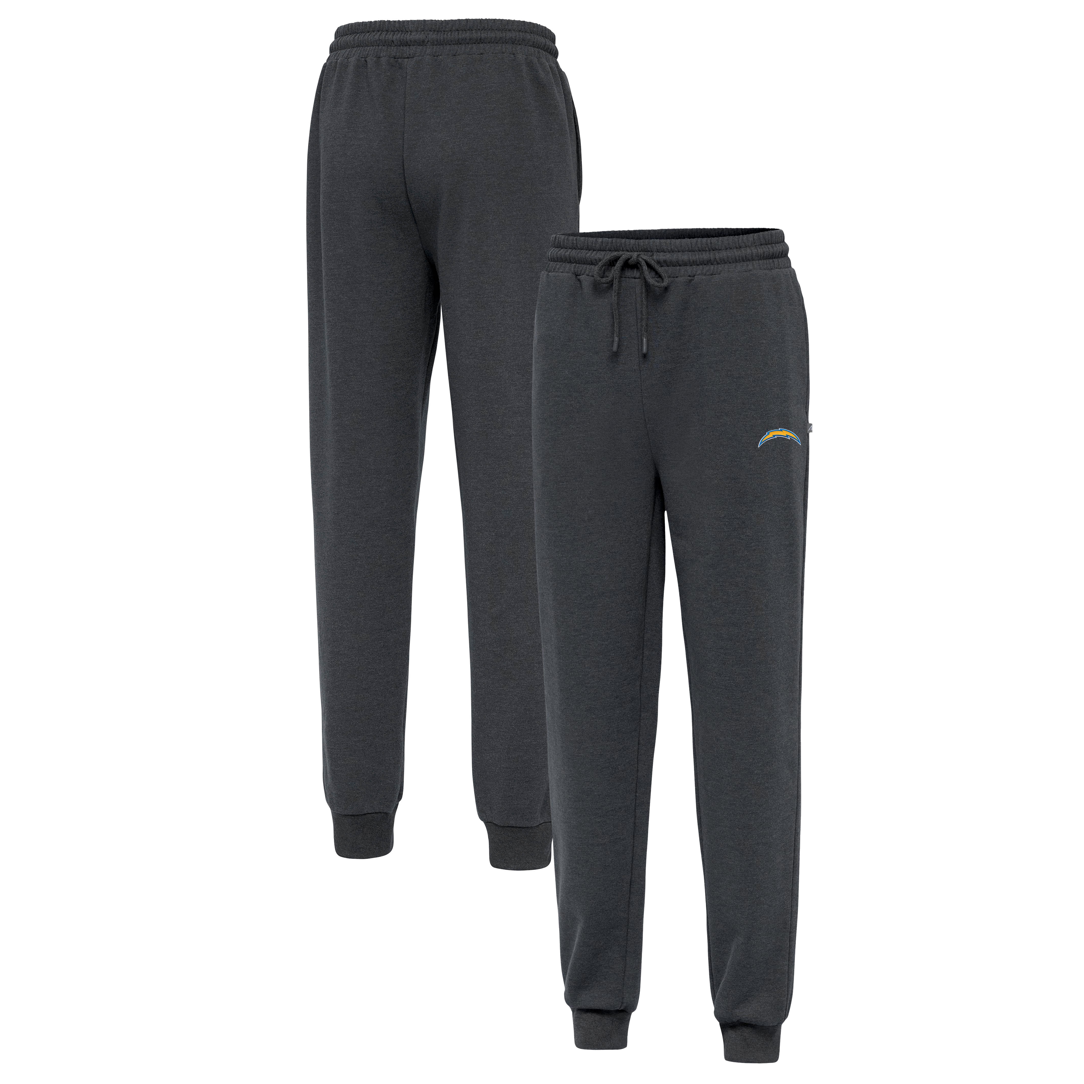 Men's Antigua Heather Charcoal Los Angeles Chargers Idol Jogger Pants