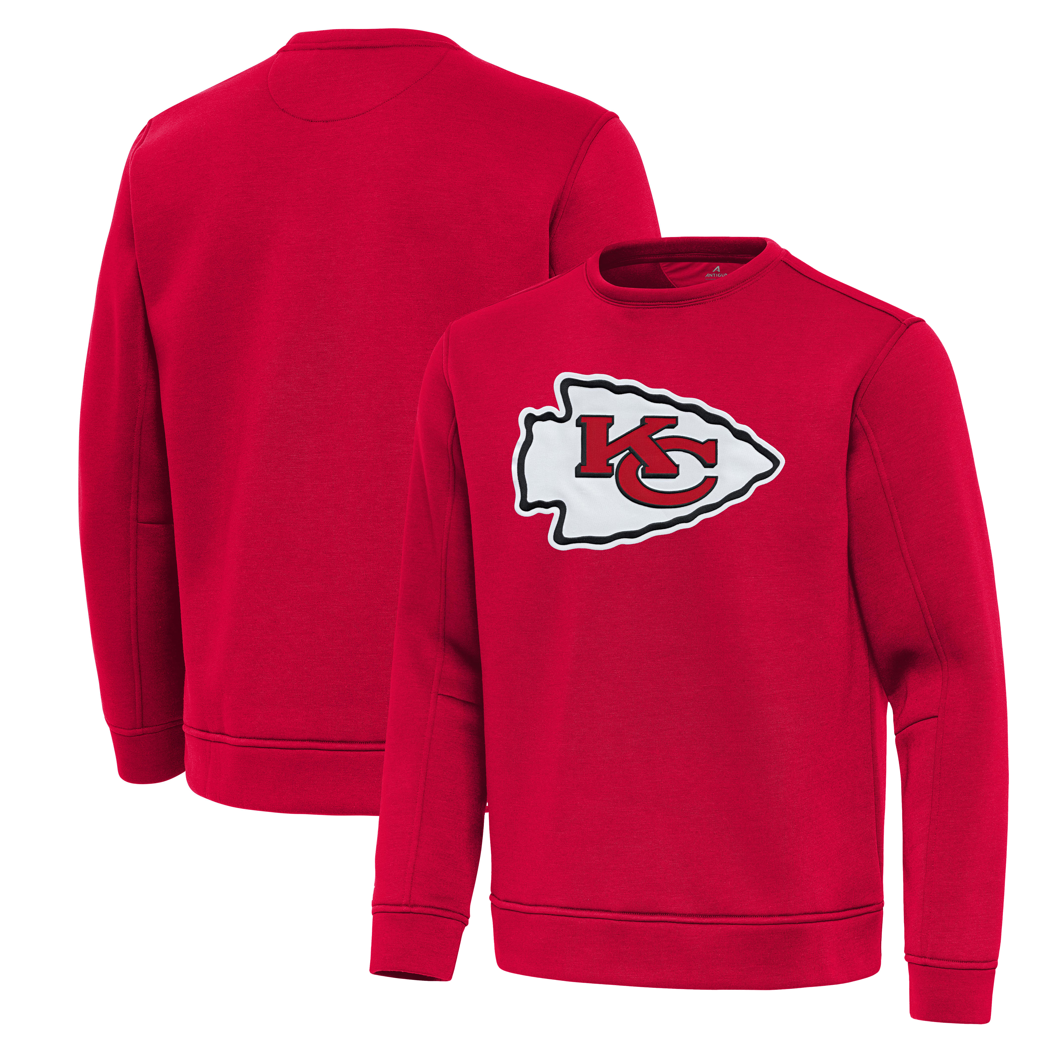 Men's Antigua Red Kansas City Chiefs Relevant Lightweight Pullover Sweatshirt