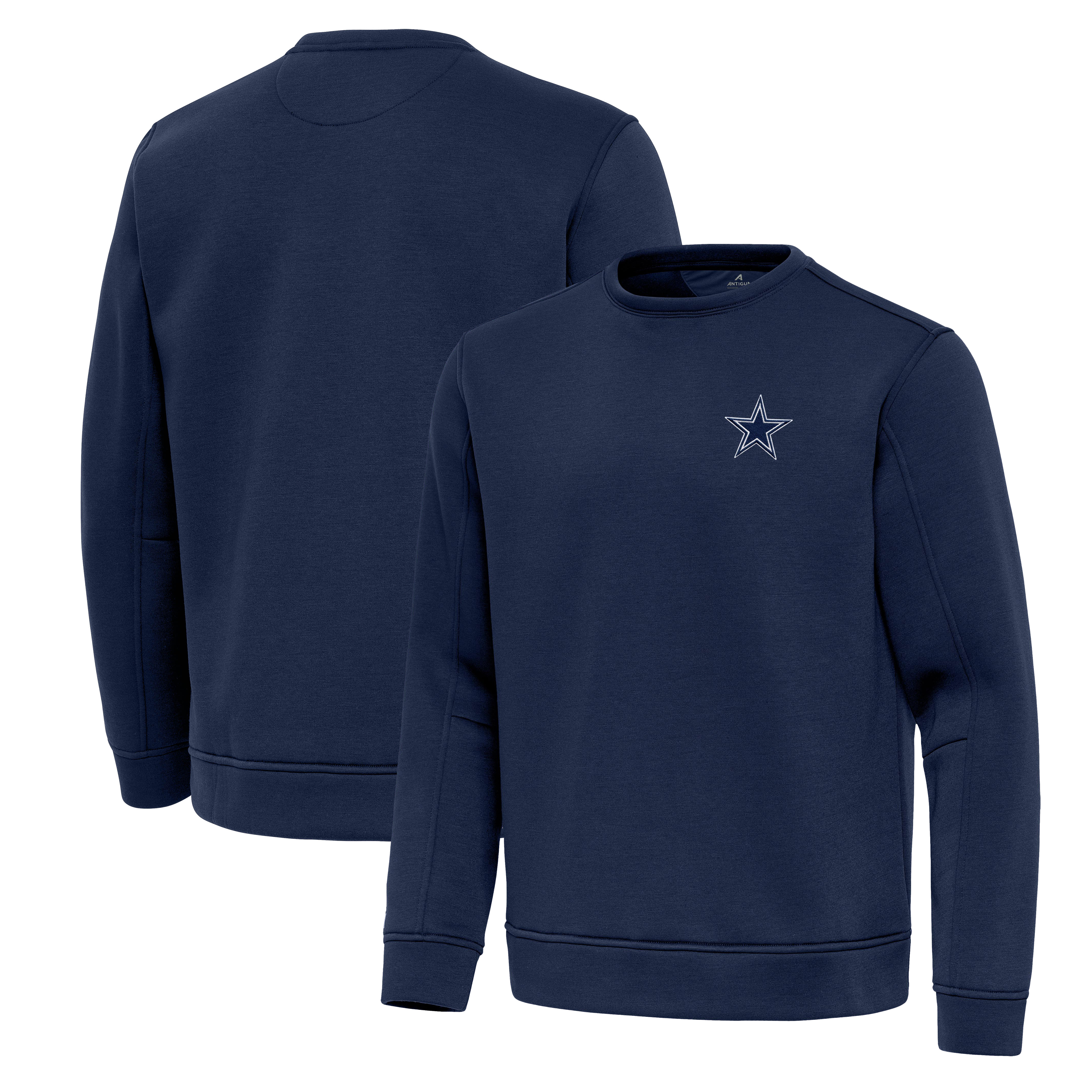 Men's Antigua Navy Dallas Cowboys Relevant Lightweight Pullover Sweatshirt